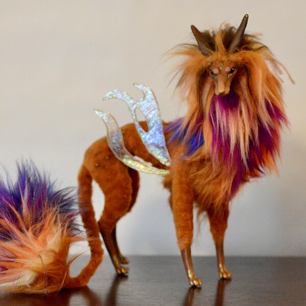 Poseable Artdoll Fox | Posable Artdoll Animal | Artdoll | Doll | Dragon | Fox | Fantasy Artdoll | OOAK