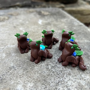 Polymer Clay Dragon | Polymer Clay Dragon | Clay Dragon | Polymer Clay | Dragon | Cute | Easter | Clay | OOAK | Spring | Flowers