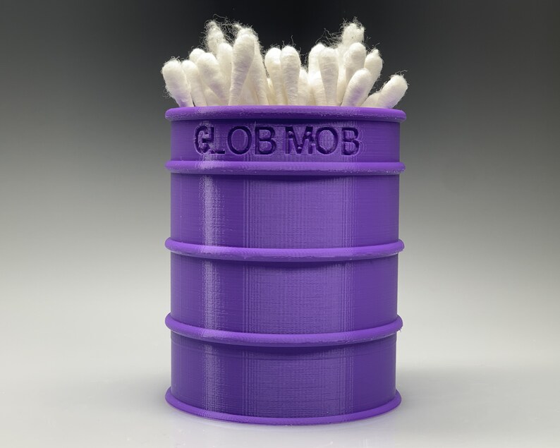 Oil Drum Qtip Holder Purple Etsy