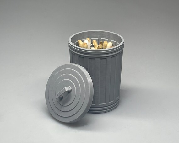 Qtip Holder and Trash Can With Lid / Qtip Holder With Lid / Q Tip