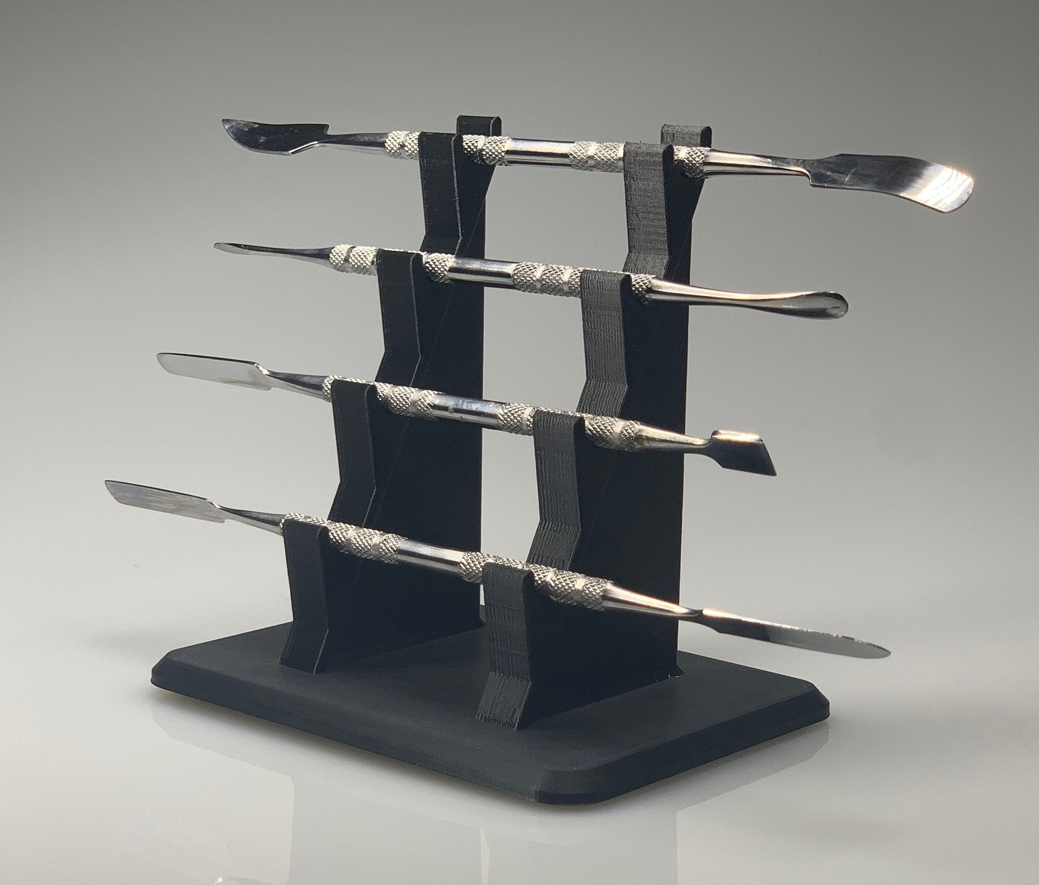 Quad-Tiered Dab Tool Rack - Black