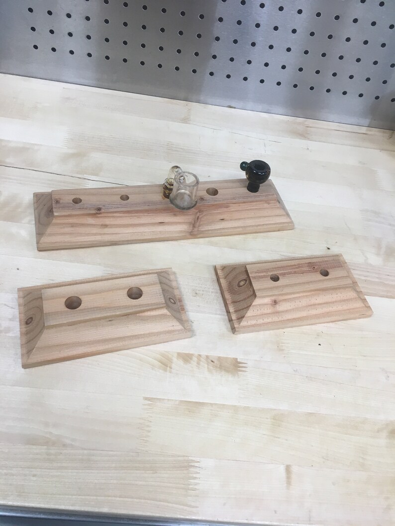 slide rack tool on Wooden Banger Rack Stand For Holding Bangers Holder For Slide Slides 14mm 10mm Dab Tool Accessories Dabs Pelisaver Display Dab Nail Tobacciana Art Collectibles