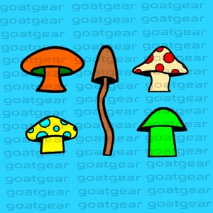 Trippy champignons SVG PNG Cricut Cut fichiers champignons champignons fun guy