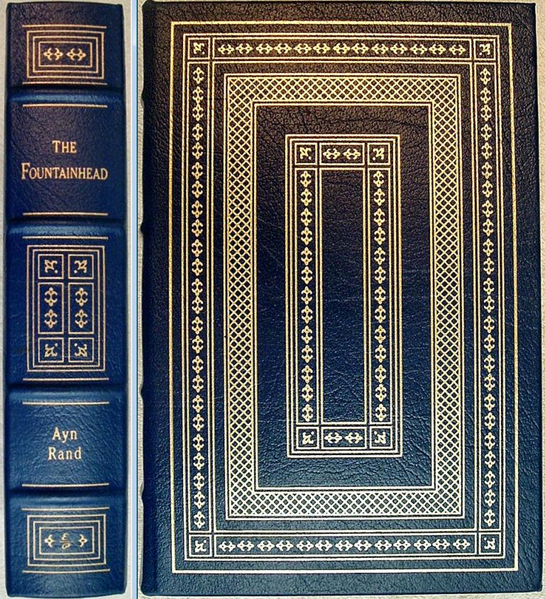 THE FOUNTAINHEAD von Ayn Rand Easton Press Echtleder wie neu 1989 - Etsy  Schweiz
