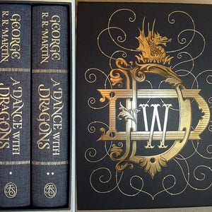 A Dance With Dragons di George R.R. Martin Folio Society Illustrated Set di 2 volumi