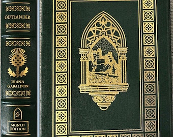 OUTLANDER by Diana Gabaldon Easton Press Leather Signed New Sealed