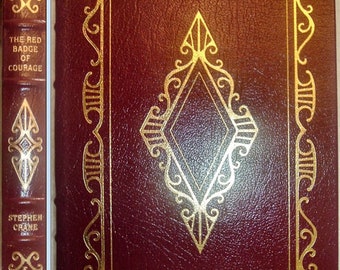 The Red BADGE Of COURAGE by Stephen Crane Easton Press Leather Like New 1980