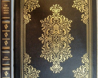 Of MICE And MEN by John Steinbeck Easton Press Leather 100 Greatest Books Ever Series 1978