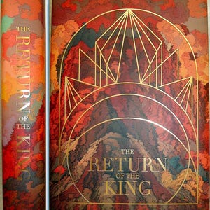 The LORD Of The RINGS Trilogy and The Hobbit 4 Volume Set by JRR Tolkien with New Custom Dust Jackets image 4