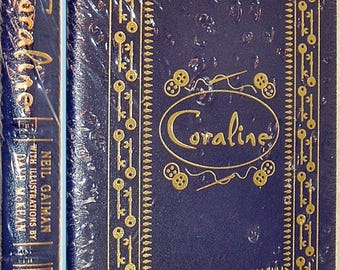 CORALINE by Neil Gaiman Easton Press Signed by Author & Illustrator New In Box