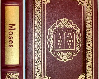 MOSES A LIFE by Jonathan Kirsch Easton Press Leather As New 2001