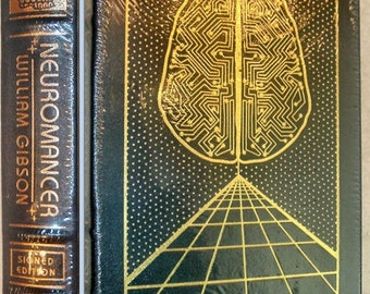 NEUROMANCER por William Gibson Easton Press Firmado por el autor Nuevo sellado 2019