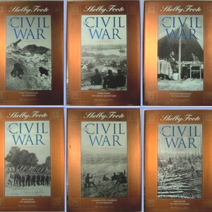 THE CIVIL WAR A Narrative by Shelby Foote Abraham Lincoln-Gettysburg Complete 14 Volume Set