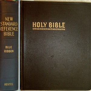 THE HOLY BIBLE King James Version John Hertel Co School & Library Reference Edition 1951