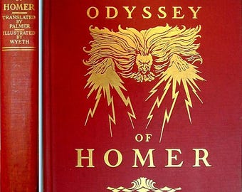 The Odyssey of Homer: 1929 First Edition, N.C. Wyeth Illustrations