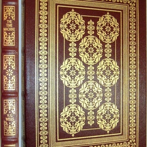 THE TIME MACHINE door H. G. Wells Easton Press Leather As New 2002