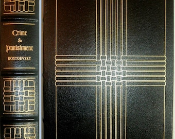 CRIME and PUNISHMENT by by Fyodor Dostoevsky Easton Press Leather As New 1980