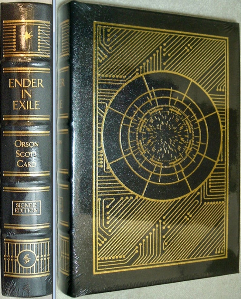 ENDER IN EXILE by Orson Scott Card Easton Press Leather Signed Brand New 2022 image 2