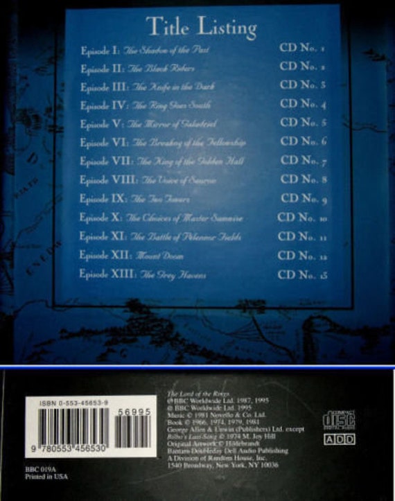 The Lord of the Rings Audiobook: BBC Dramatized Production on 13