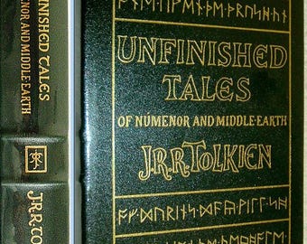 UNFINISHED TALES of Numenor And Middle Earth JRR Tolkien Easton Press Leather New