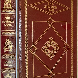 THE SUMMER GAME by Roger Angell Easton Press Leather New Sealed 1996