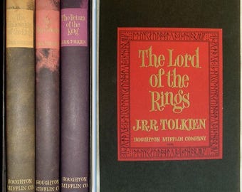 The Lord of the Rings by J.R.R. Tolkien 3 Volume Set with Slip Case 1965 Edition