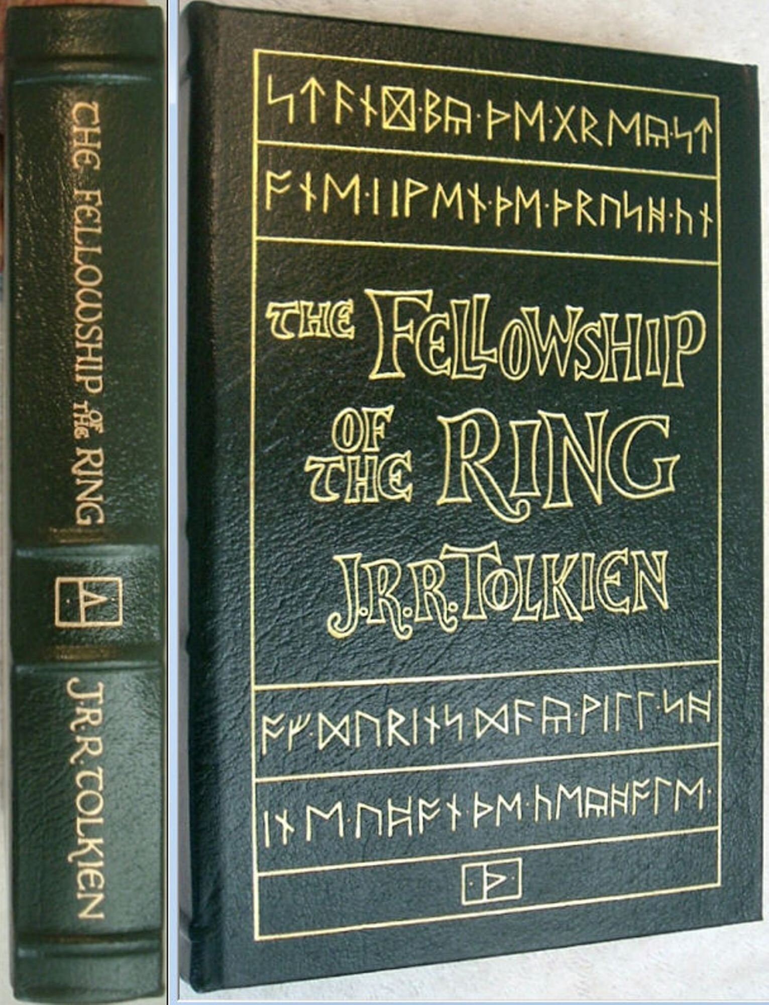 The FELLOWSHIP of the RING by JRR Tolkien Easton Press Leather As New 1984
