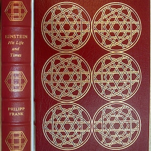 EINSTEIN His Life and Times by Philipp Frank Easton Press Leather 1988
