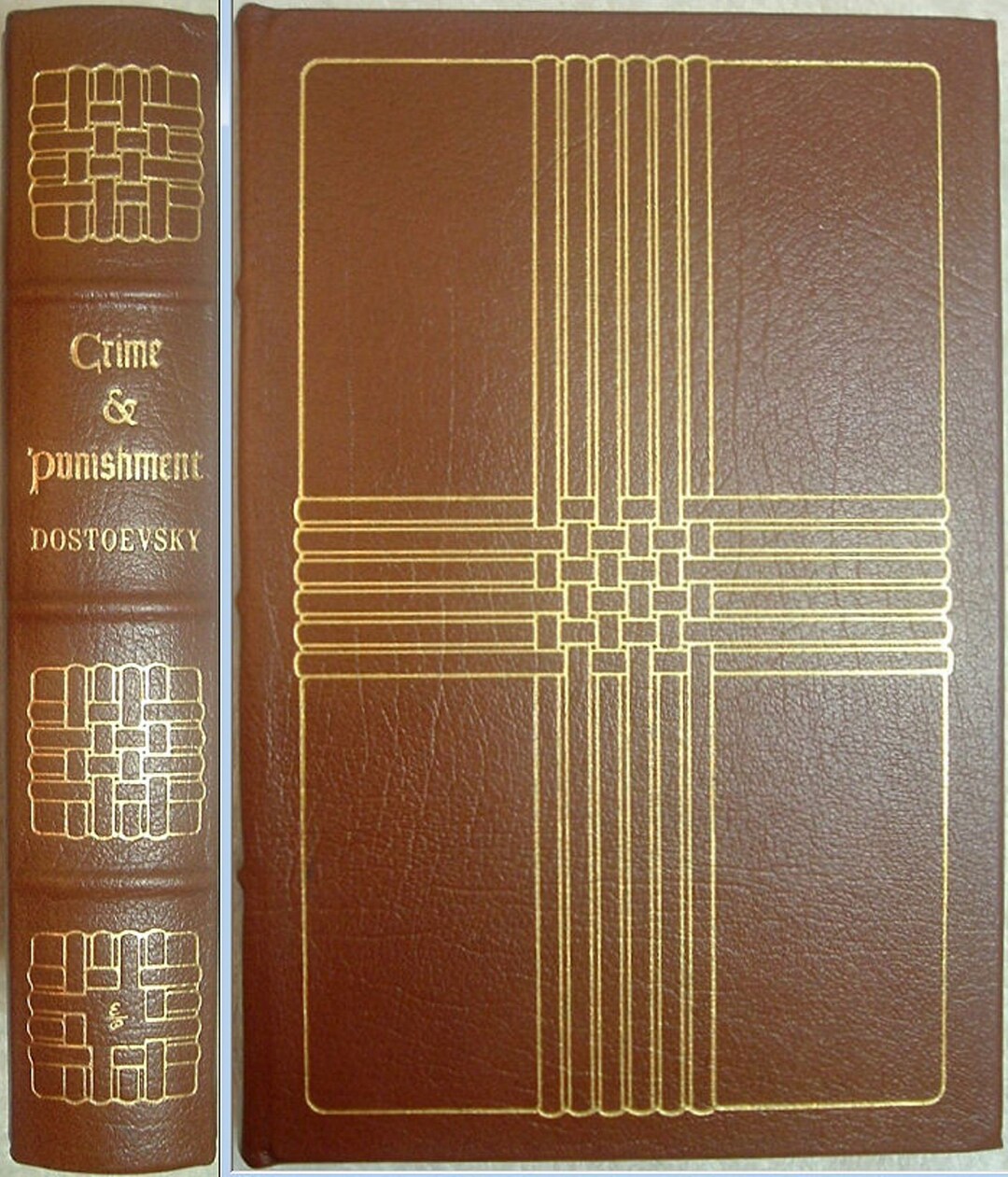 CRIME and PUNISHMENT by by Fyodor Dostoevsky Easton Press Leather 1980 ...