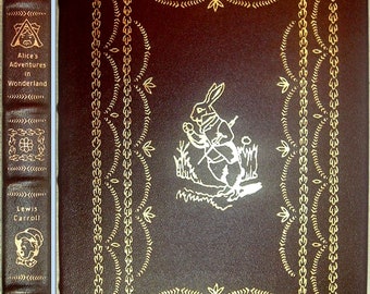 ALICE'S ADVENTURE In WONDERLAND by Lewis Carroll Easton Press Leather 1977