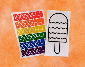 Eis am Stiel Suncatcher Kit - Gastgeschenke für Kinder Bulk - Kinder Kunst und Handwerk - Vorschul-Kunst-Aktivität - Pyjama-Party-Aktivität