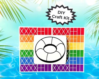 Summer Pool Float Craft Kit – DIY Summer Activity for Kids & Adults - Fun Pool Party Favor, Beach-Themed Gift Idea, and Summer Party Favors