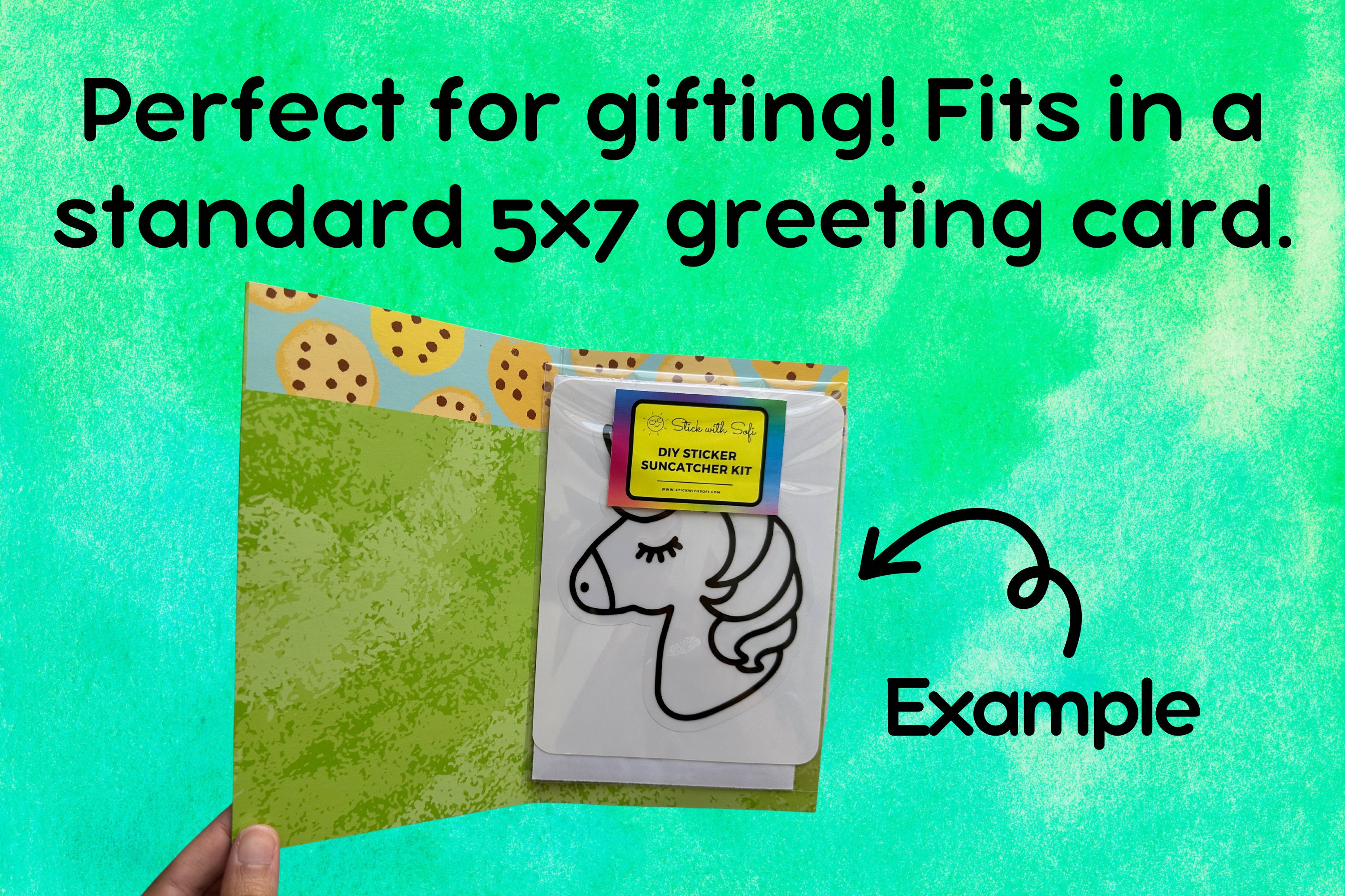 Unicorn Suncatcher Kit Art Project Stained Glass Unicorn Goody Bag