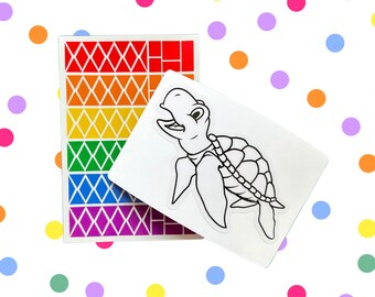 Schildkröte Fenster Handwerk Gastgeschenke für Kinder, Messfreie Valentinstag Party Aktivität, Kleinkind Valentinstag Geschenke, Schildkröte Geburtstag Thema Aktivität