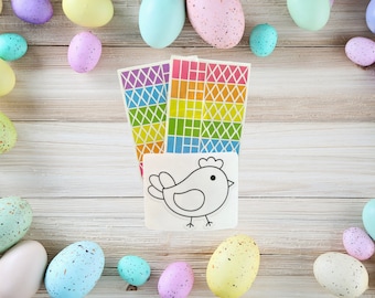 Stained Glass Bird Easter Basket Stuffers, Bird Buddy Suncatcher Kits, Hello Spring Bird Party Favors, Spring Arts and Crafts Window Clings