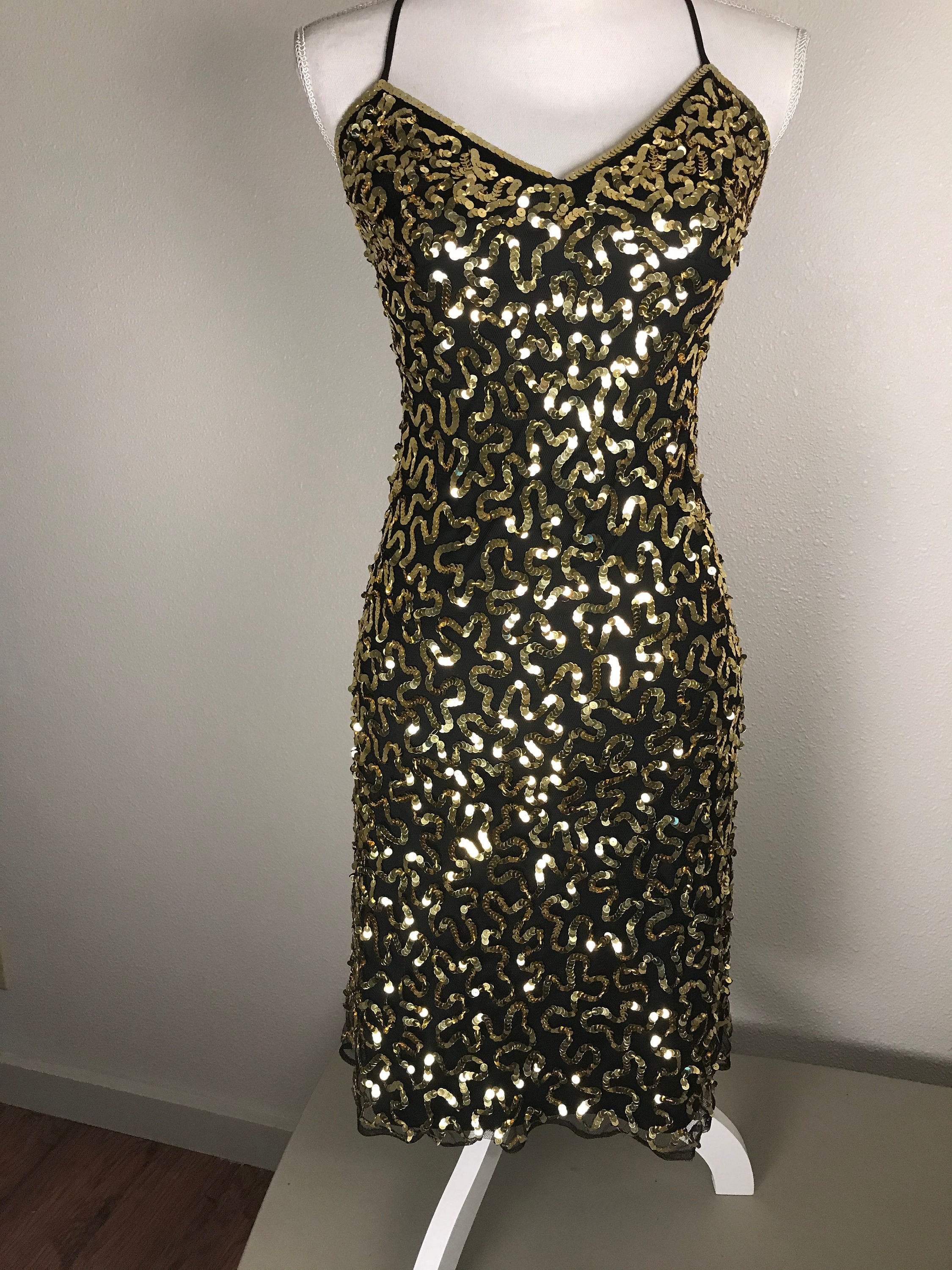 betsey johnson gold dress Betsey Johnson Gold Sequined Dress