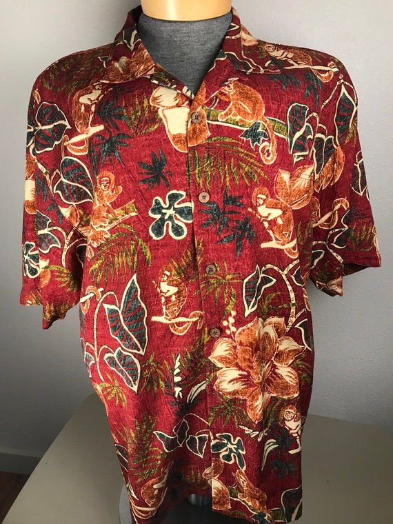 Vtg Tommy Bahama batik shirt