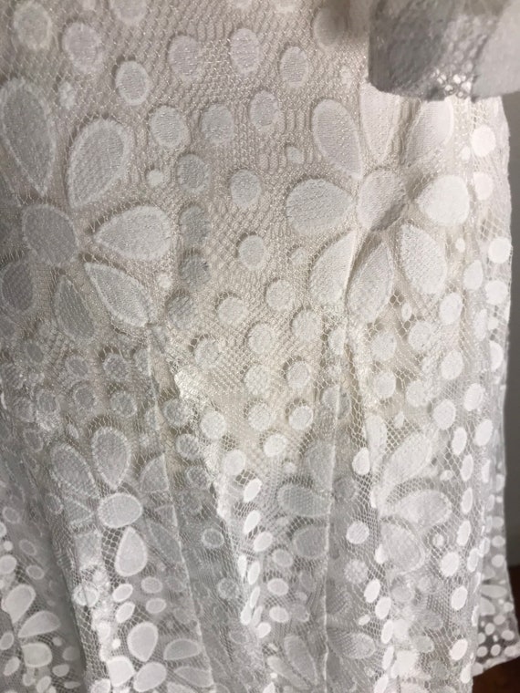 Betsey Johnson vtg white lace dress - image 8