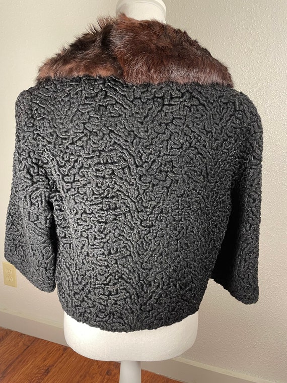 Vintage faux Persian Lamb coat - image 6