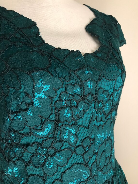 Betsey Johnson teal lace dress