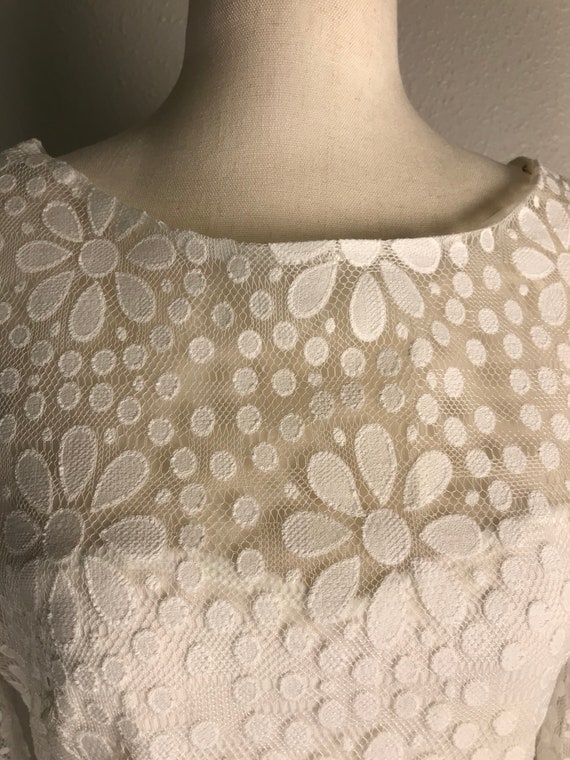 Betsey Johnson vtg white lace dress - image 2