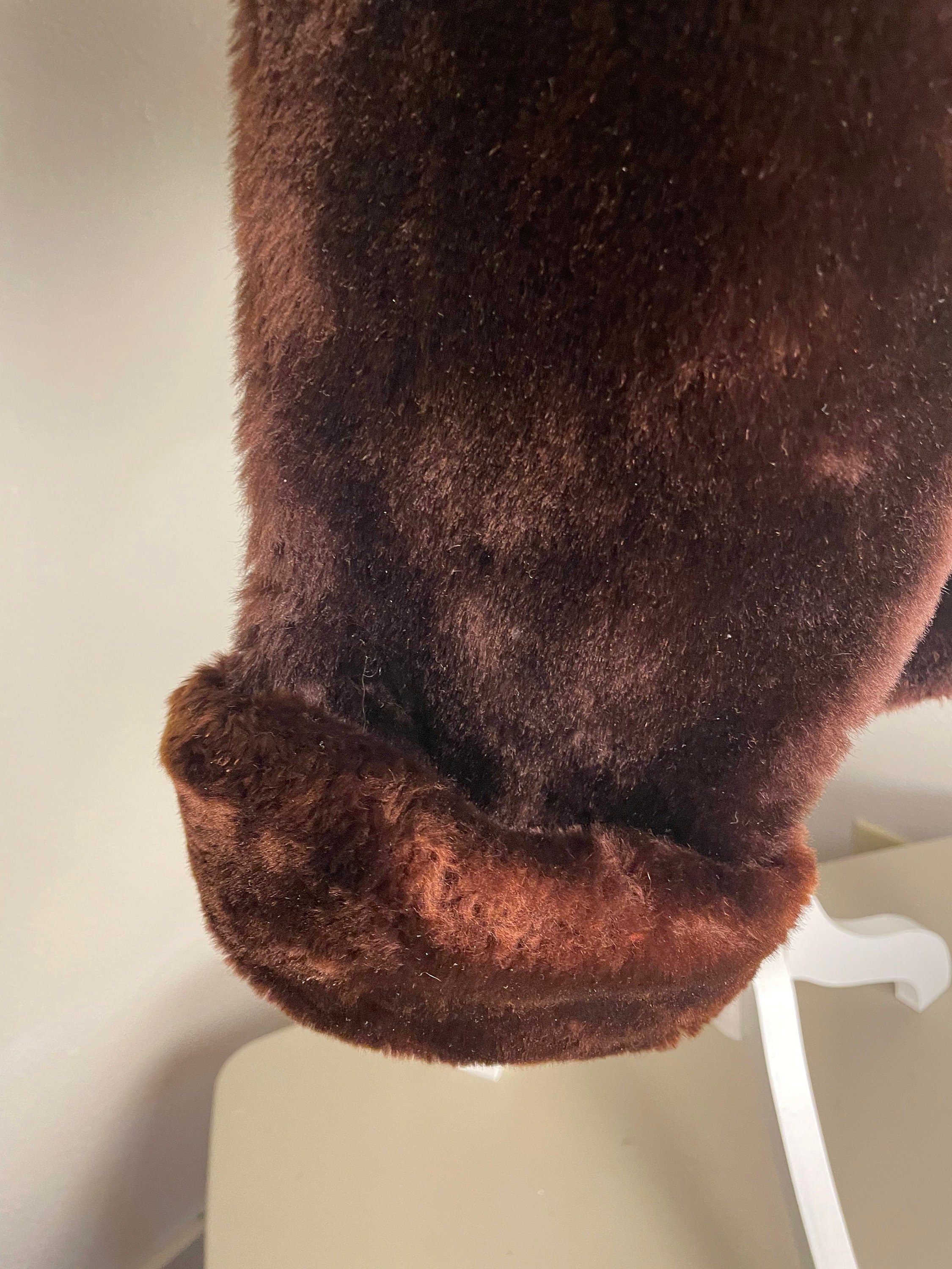 Vintage Chocolate Brown Mouton Coat - Etsy