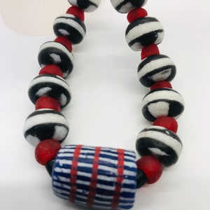 Necklace made of Imported Krobo beads