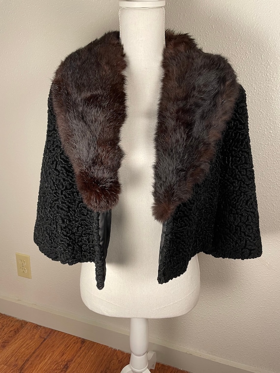 Vintage faux Persian Lamb coat - image 1