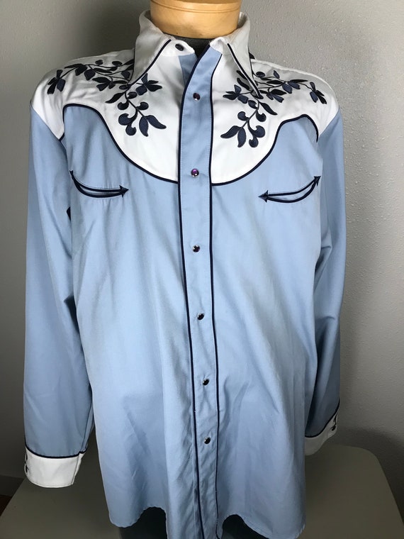 Vtg Roper Western Rockabilly shirt