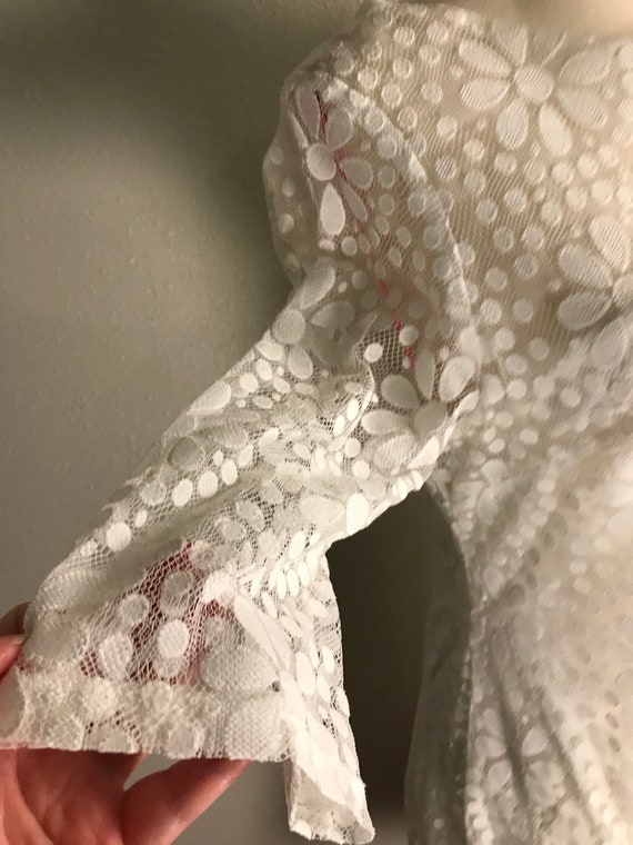Betsey Johnson vtg white lace dress - image 3