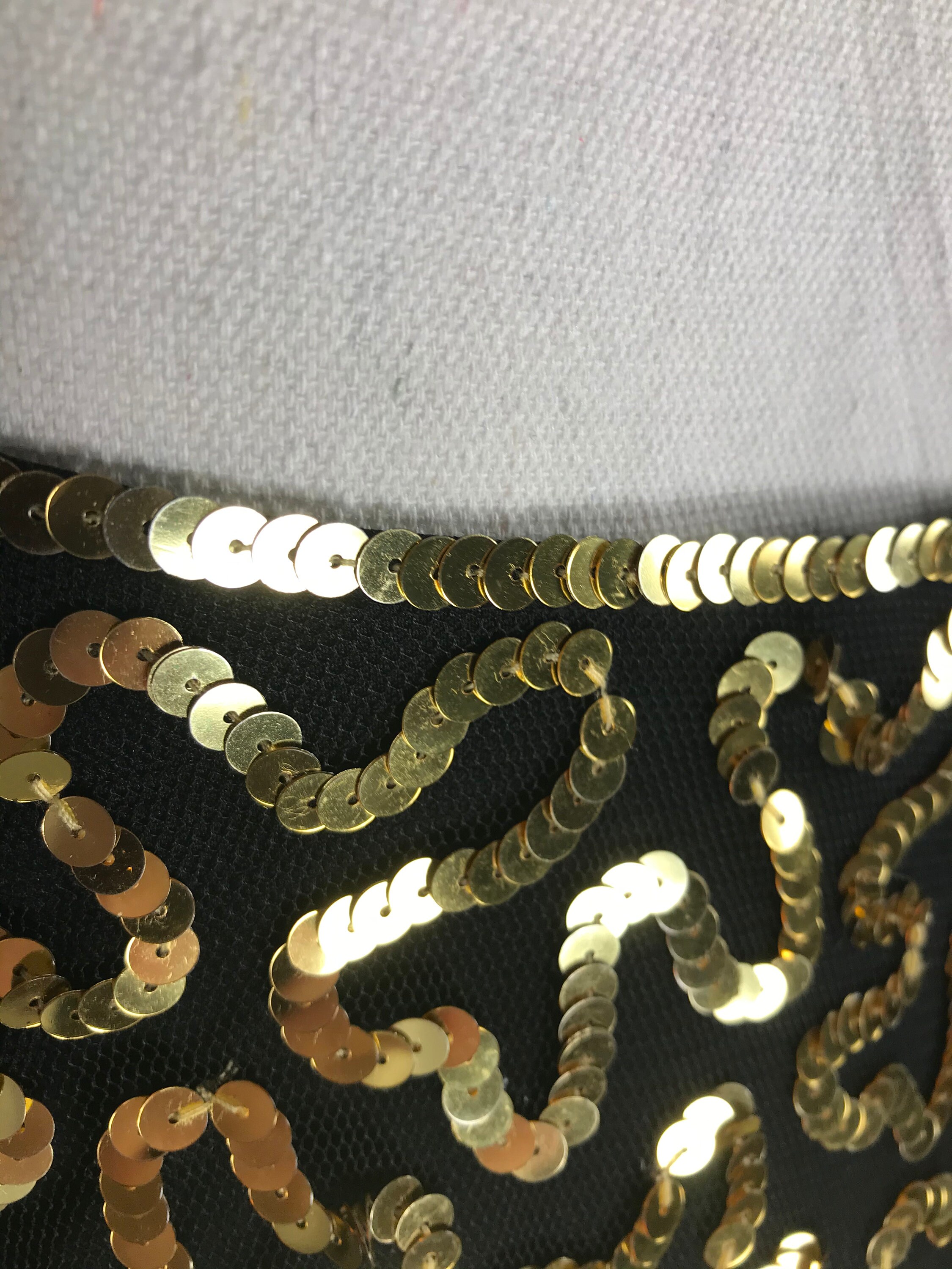 Betsey Johnson Gold Sequined Dress - Etsy
