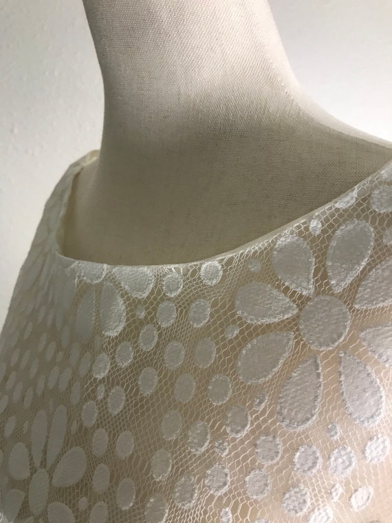 Betsey Johnson vtg white lace dress - image 9