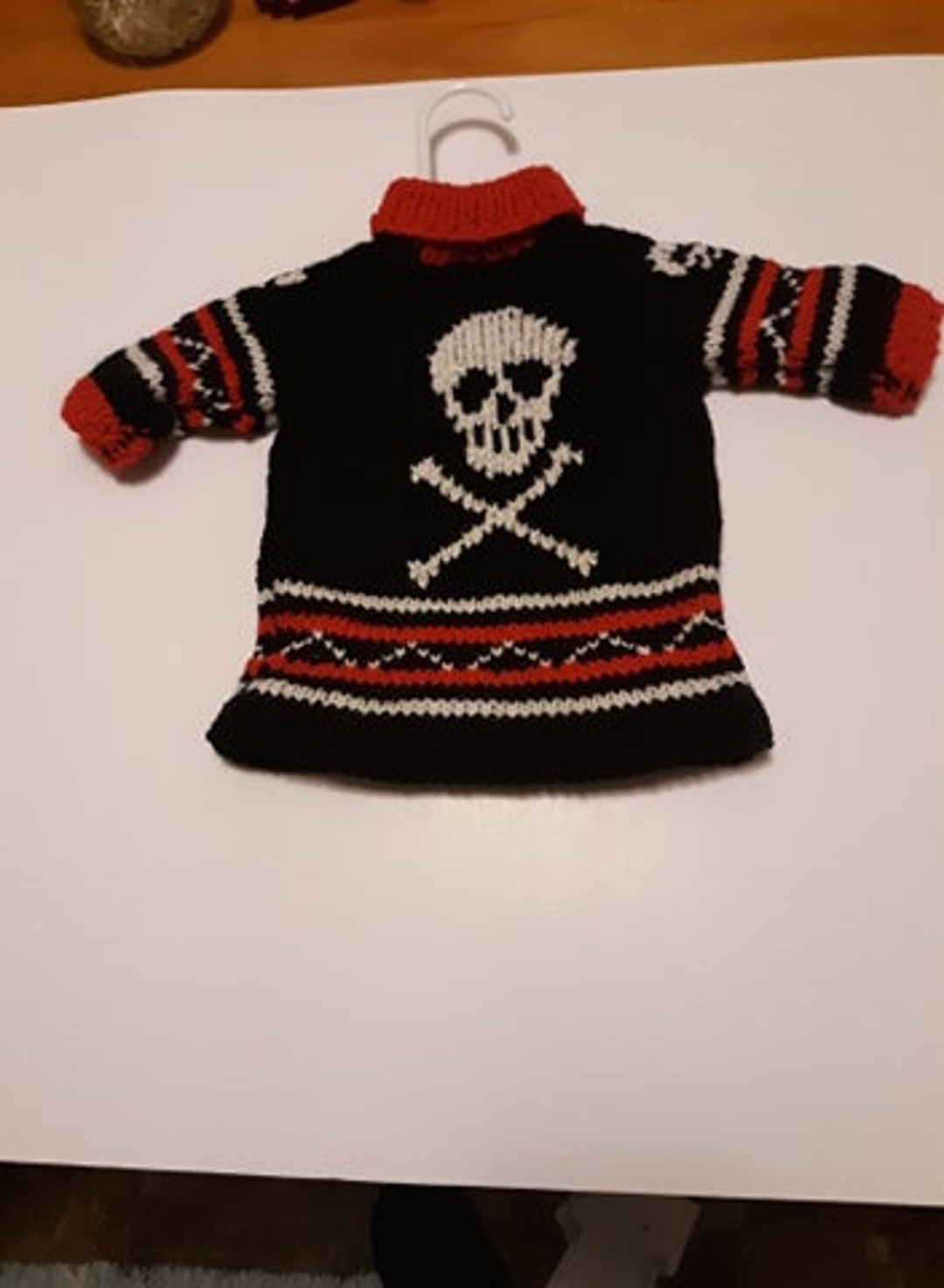 Skull and crossbones dress for 18&quot; dolls