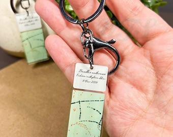 Llavero de histología impreso en acrílico transparente de Bacillus Anthracis - 2"